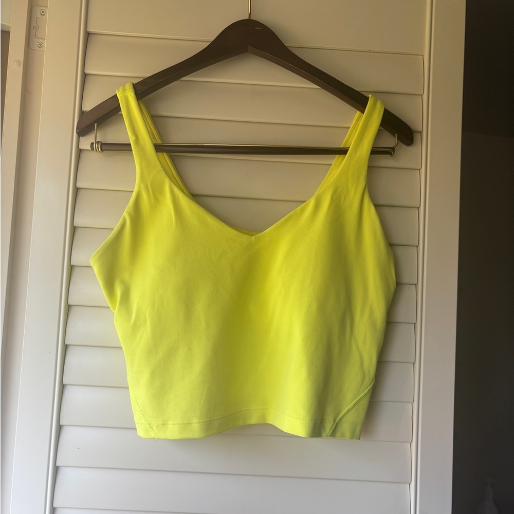 Lululemon align tank in neon yellow